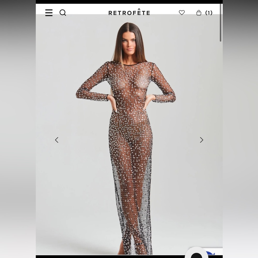 Retrofete VINCI SEQUIN DRESS - SILVER/BLACK / M
COLOR: SILVER/BLACK
SIZE: M